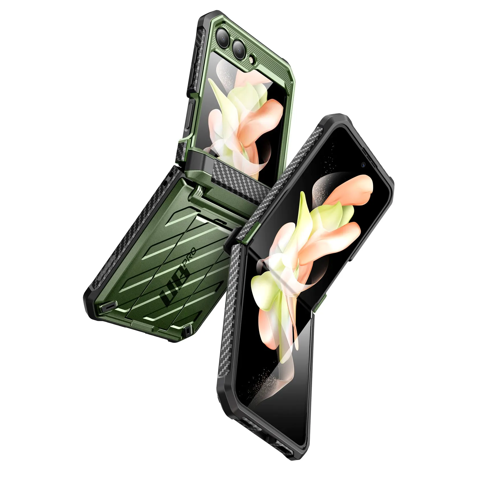 Premium Quality Galaxy Z Flip5 Unicorn Beetle PRO Rugged Case with Belt Clip-Dark Green  Almost Sold Out!