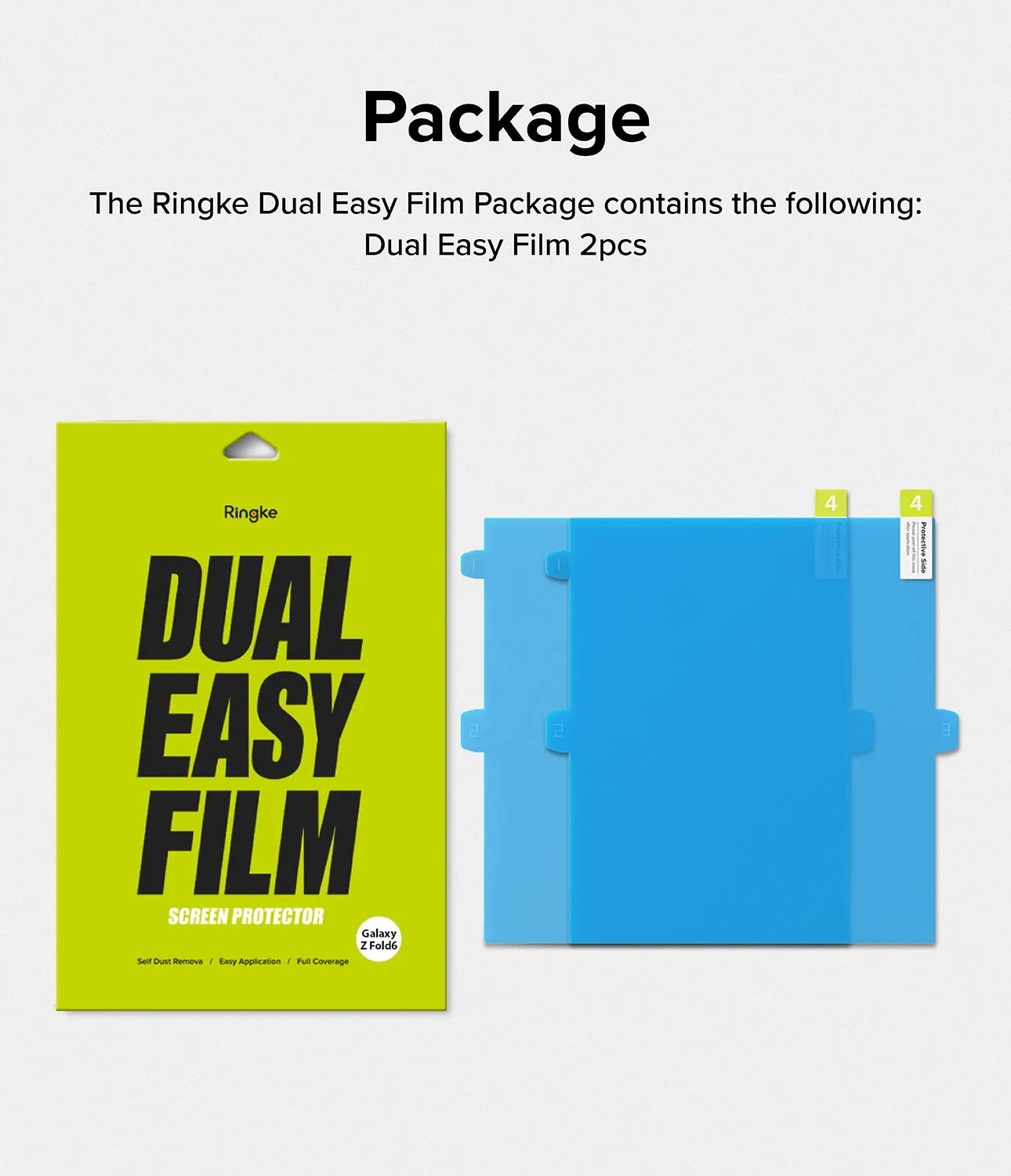 Premium Quality Galaxy Z Fold 6 Screen Protector | Dual Easy Film (2 Pack)  Almost Gone!