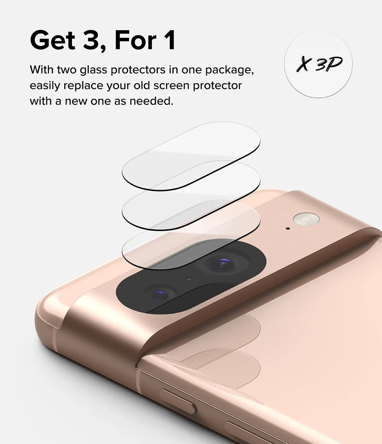 Premium Quality Google Pixel 8 | Camera Protector Glass [3 Pack]  Almost Gone!
