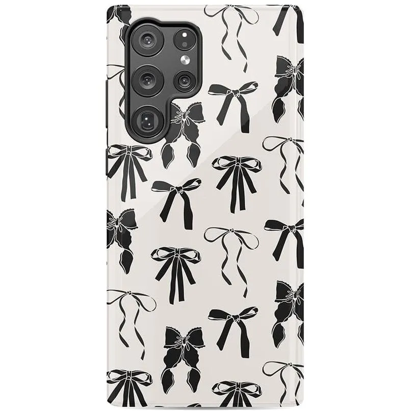 Premium Quality Goth Girlie | Black Bows Case  Stylish & Comfortable