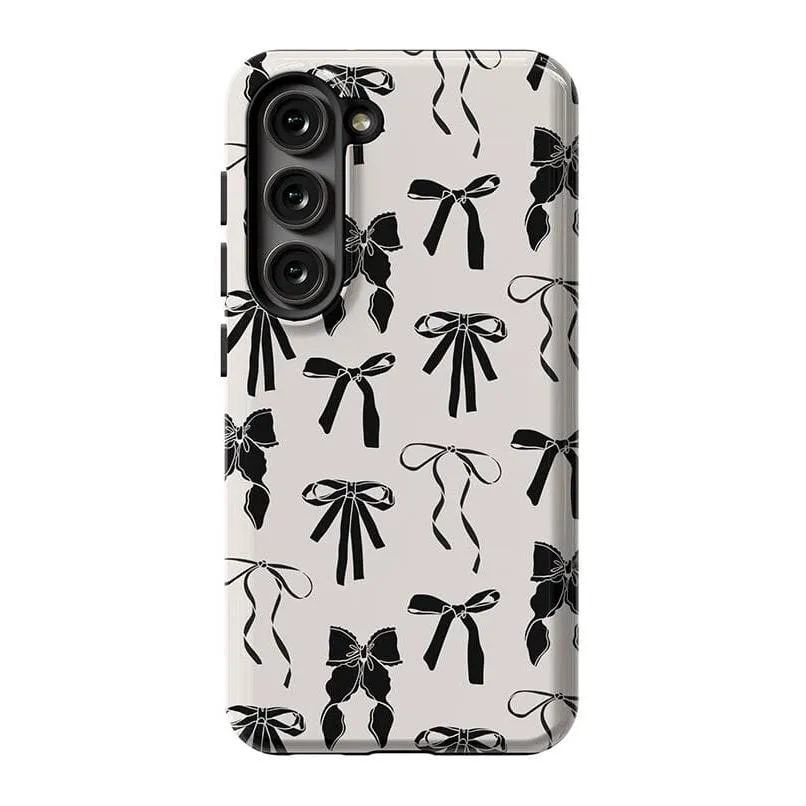 Premium Quality Goth Girlie | Black Bows Case  Stylish & Comfortable
