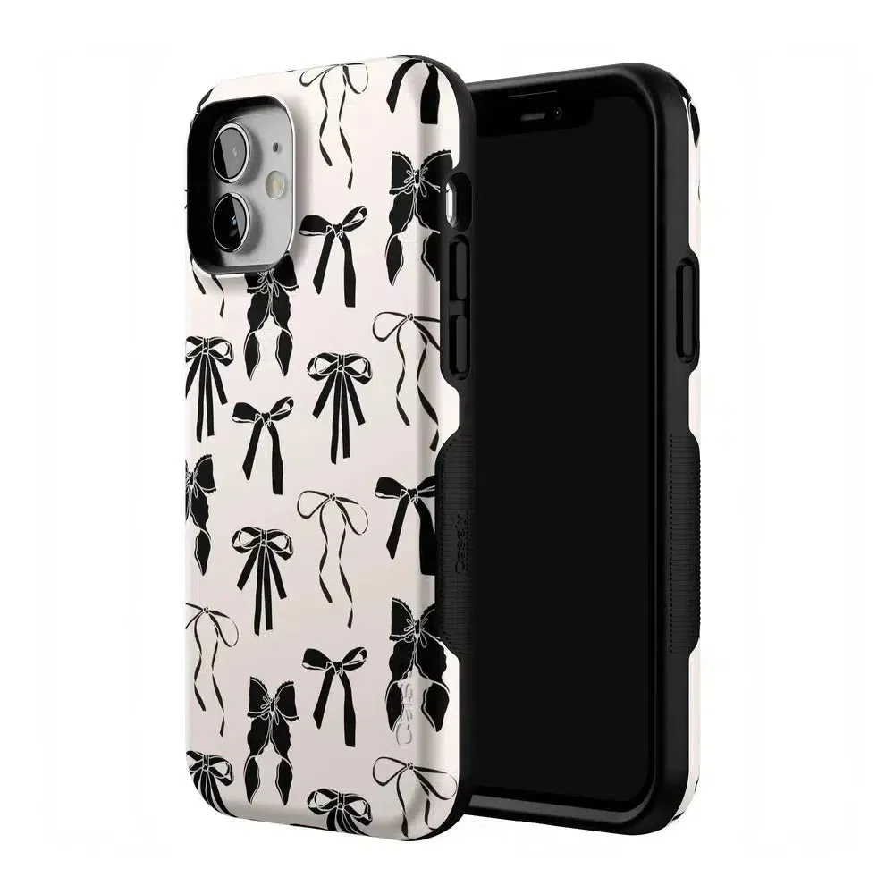 Premium Quality Goth Girlie | Black Bows Case  Stylish & Comfortable