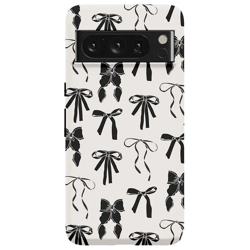 Premium Quality Goth Girlie | Black Bows Case  Stylish & Comfortable