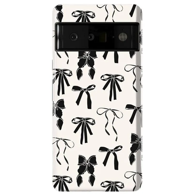 Premium Quality Goth Girlie | Black Bows Case  Stylish & Comfortable