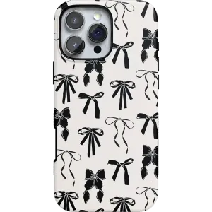 Premium Quality Goth Girlie | Black Bows Case  Stylish & Comfortable