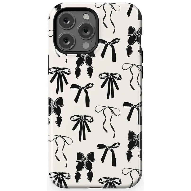 Premium Quality Goth Girlie | Black Bows Case  Stylish & Comfortable