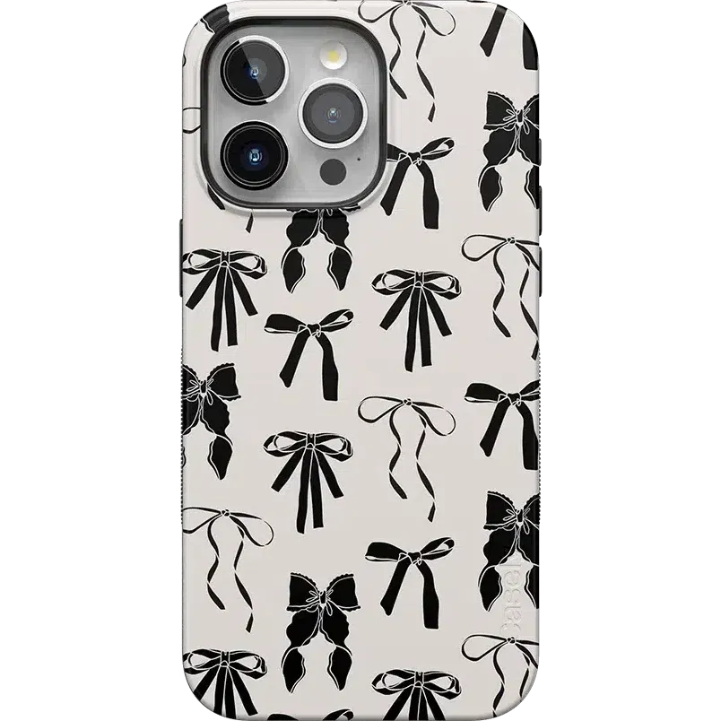 Premium Quality Goth Girlie | Black Bows Case  Stylish & Comfortable
