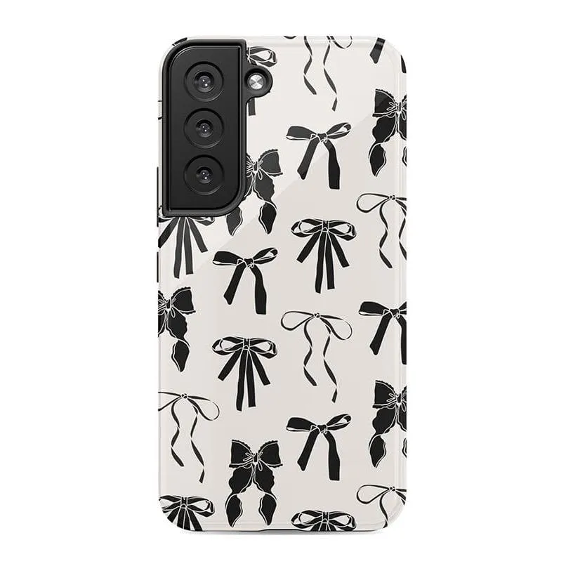 Premium Quality Goth Girlie | Black Bows Case  Stylish & Comfortable