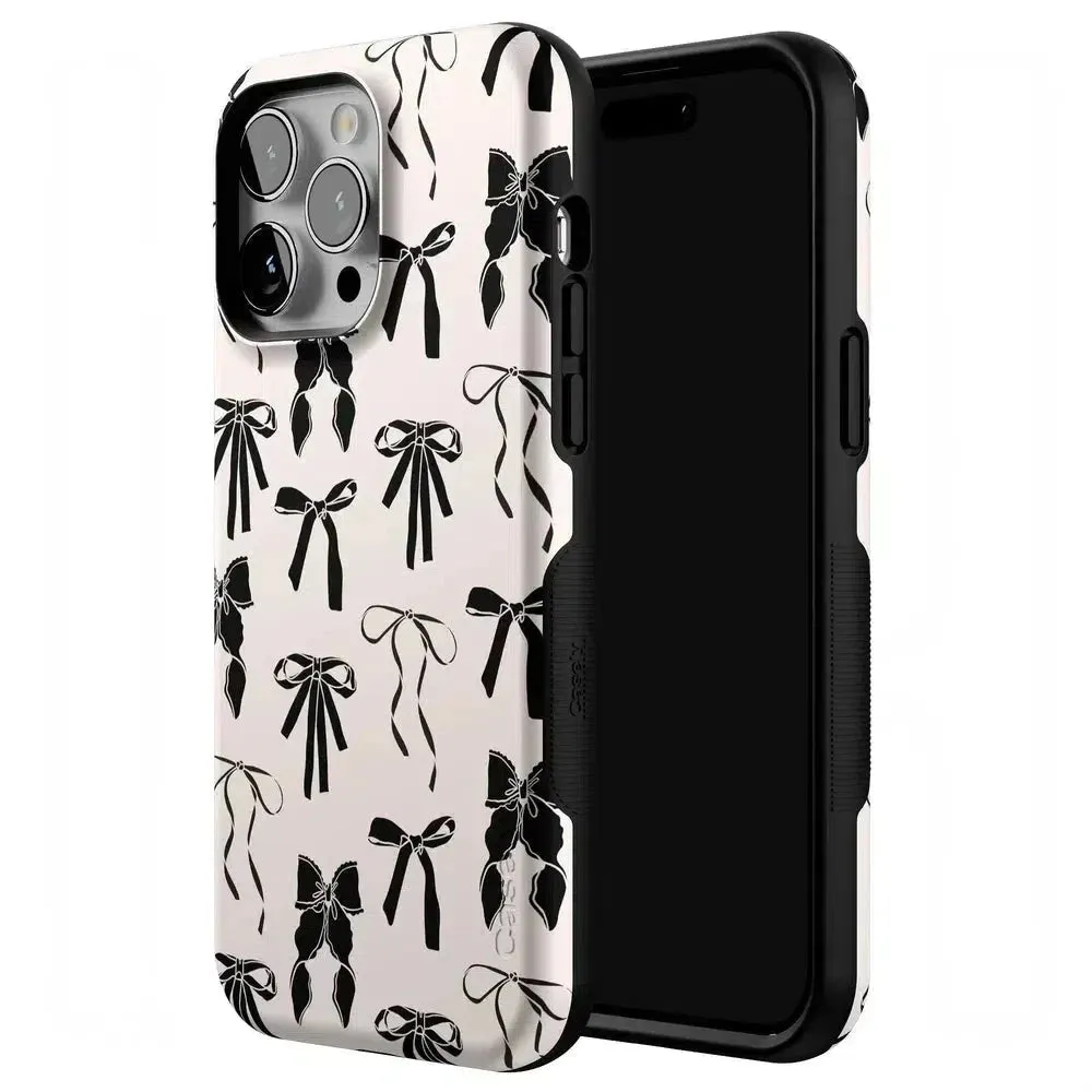 Premium Quality Goth Girlie | Black Bows Case  Stylish & Comfortable
