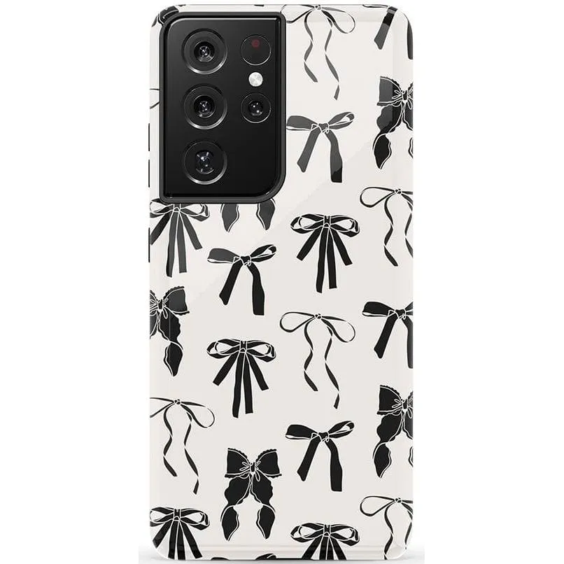 Premium Quality Goth Girlie | Black Bows Case  Stylish & Comfortable