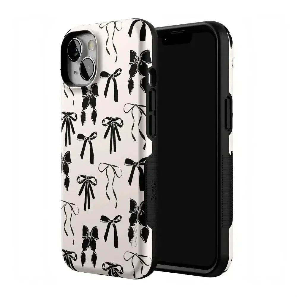Premium Quality Goth Girlie | Black Bows Case  Stylish & Comfortable