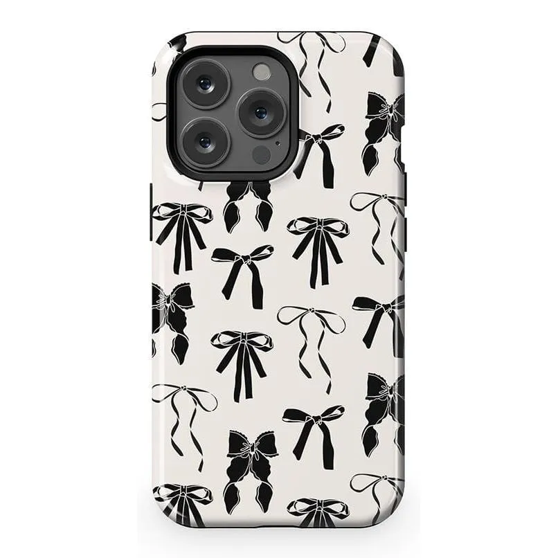 Premium Quality Goth Girlie | Black Bows Case  Stylish & Comfortable