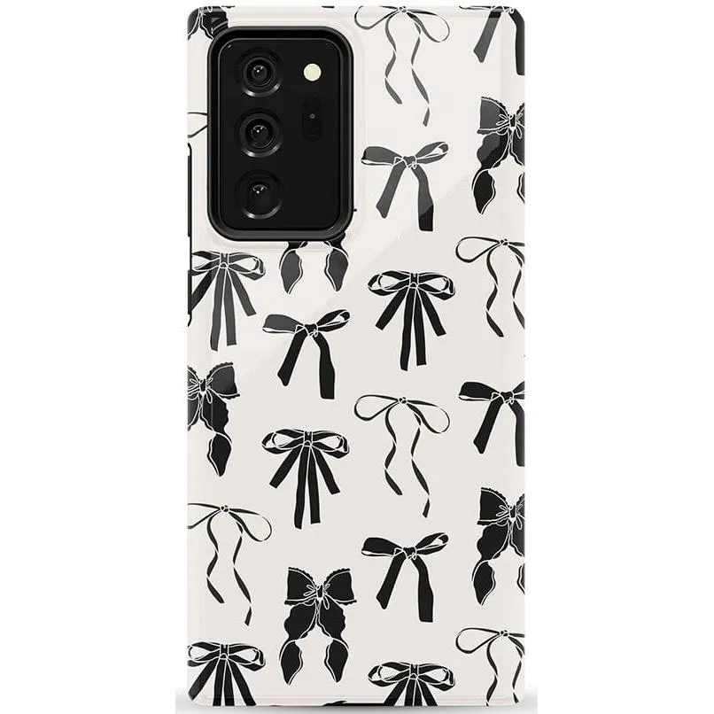 Premium Quality Goth Girlie | Black Bows Case  Stylish & Comfortable