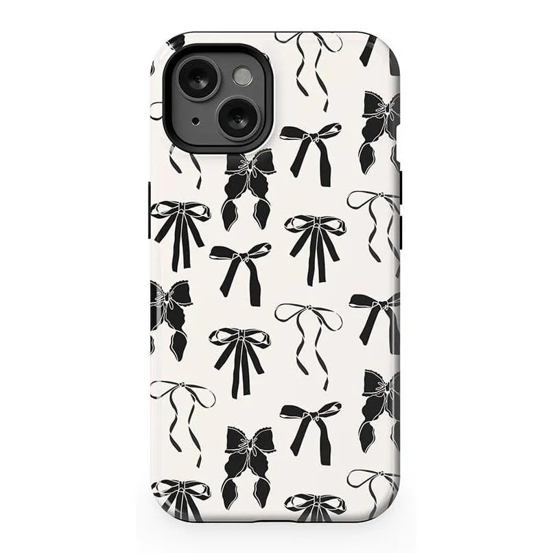 Premium Quality Goth Girlie | Black Bows Case  Stylish & Comfortable