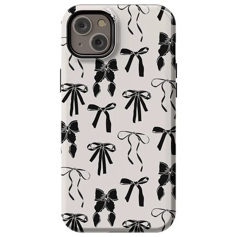 Premium Quality Goth Girlie | Black Bows Case  Stylish & Comfortable