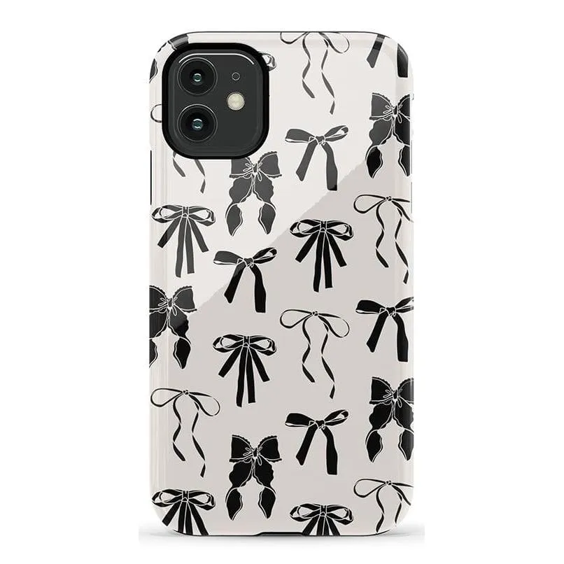 Premium Quality Goth Girlie | Black Bows Case  Stylish & Comfortable