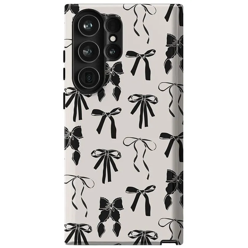 Premium Quality Goth Girlie | Black Bows Case  Stylish & Comfortable