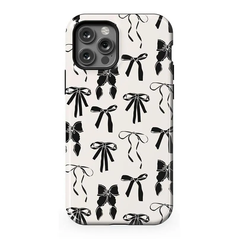 Premium Quality Goth Girlie | Black Bows Case  Stylish & Comfortable