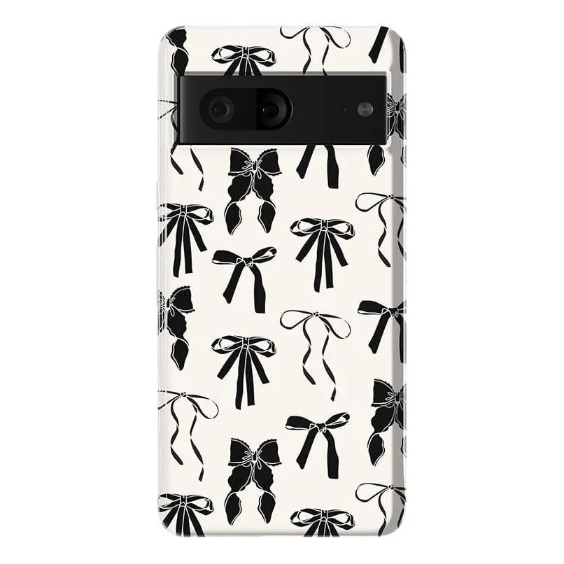 Premium Quality Goth Girlie | Black Bows Case  Stylish & Comfortable