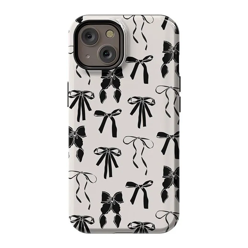 Premium Quality Goth Girlie | Black Bows Case  Stylish & Comfortable