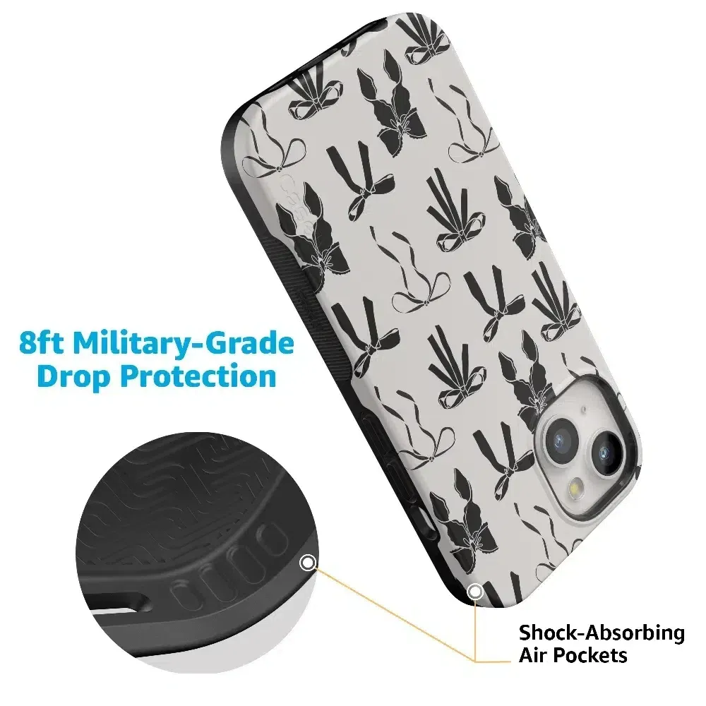 Premium Quality Goth Girlie | Black Bows Case  Stylish & Comfortable