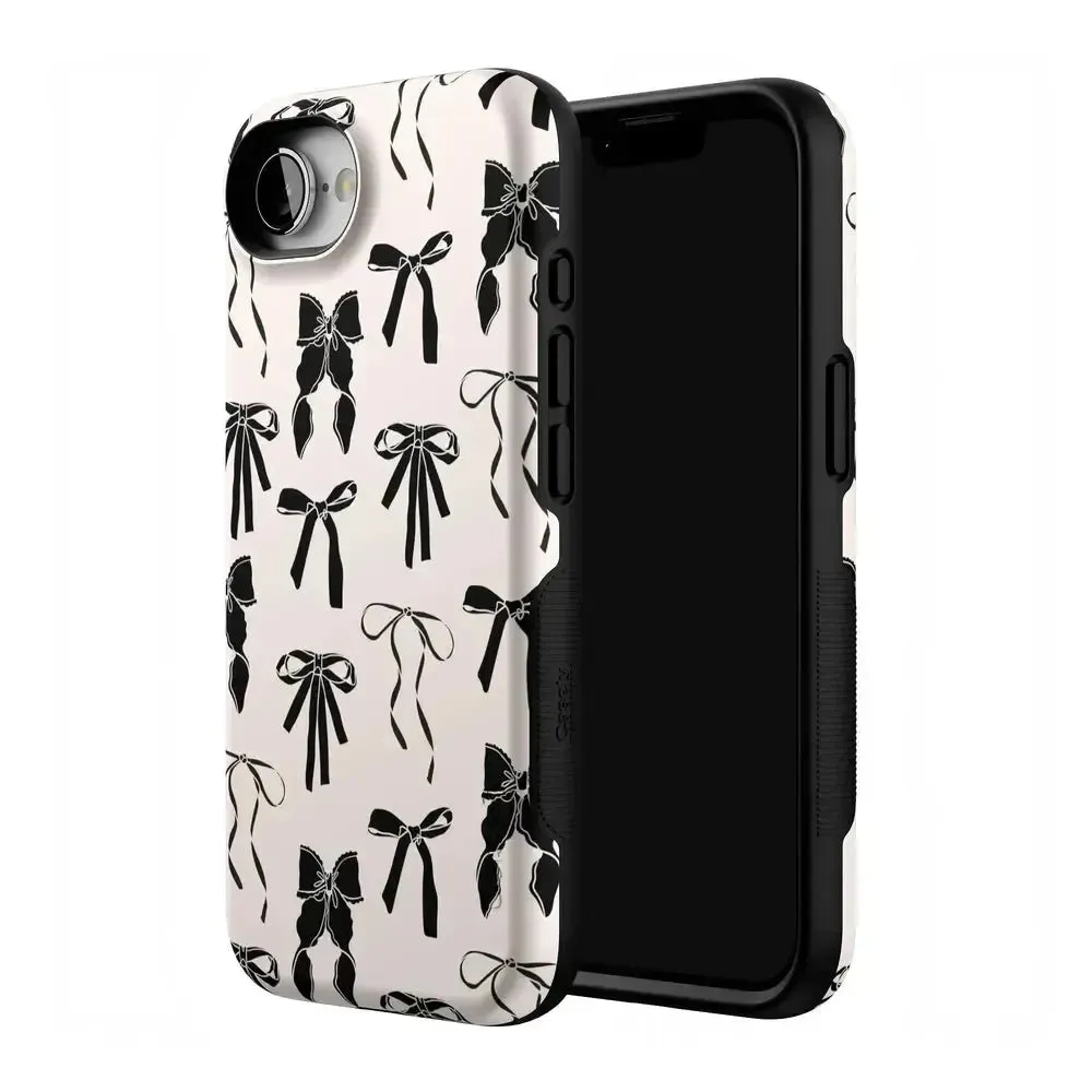Premium Quality Goth Girlie | Black Bows Case  Stylish & Comfortable