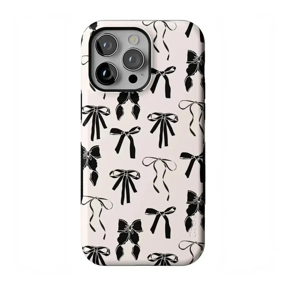 Premium Quality Goth Girlie | Black Bows Case  Stylish & Comfortable