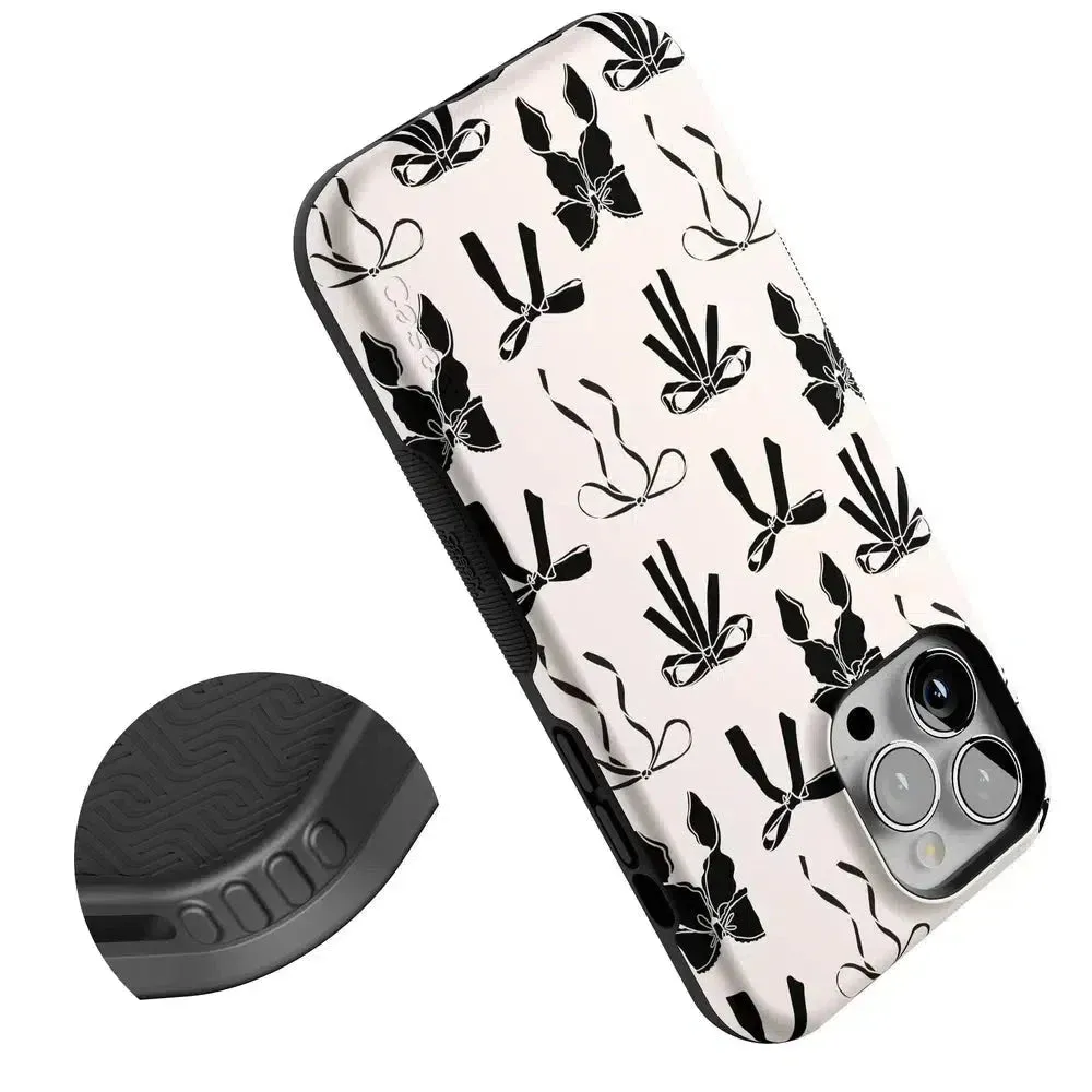 Premium Quality Goth Girlie | Black Bows Case  Stylish & Comfortable
