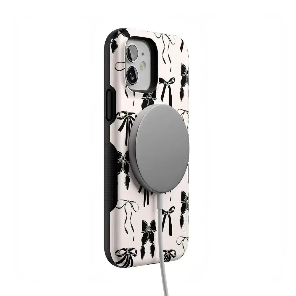Premium Quality Goth Girlie | Black Bows Case  Stylish & Comfortable