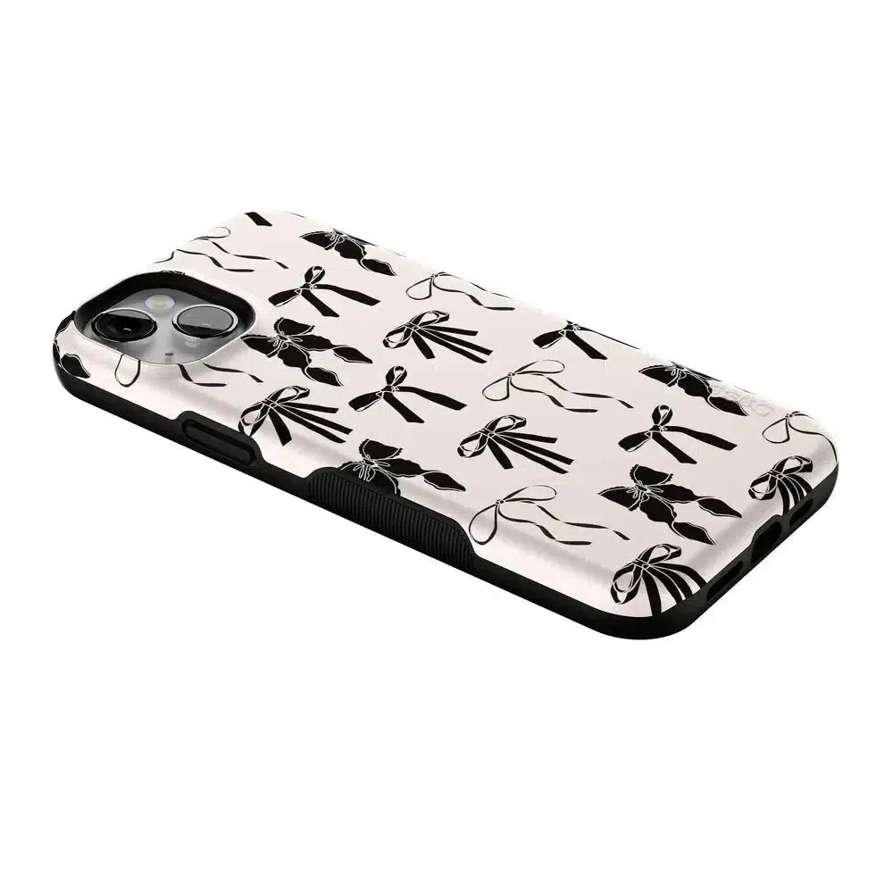 Premium Quality Goth Girlie | Black Bows Case  Stylish & Comfortable