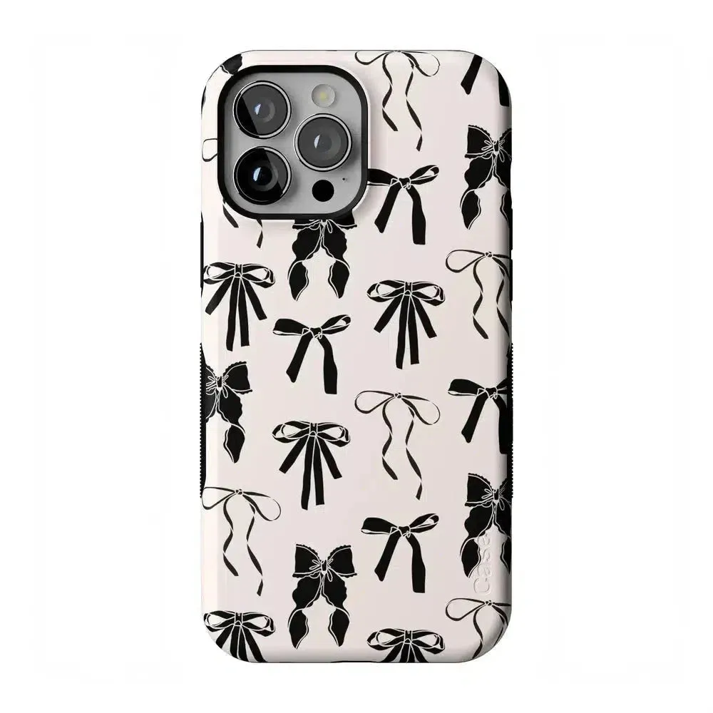 Premium Quality Goth Girlie | Black Bows Case  Stylish & Comfortable