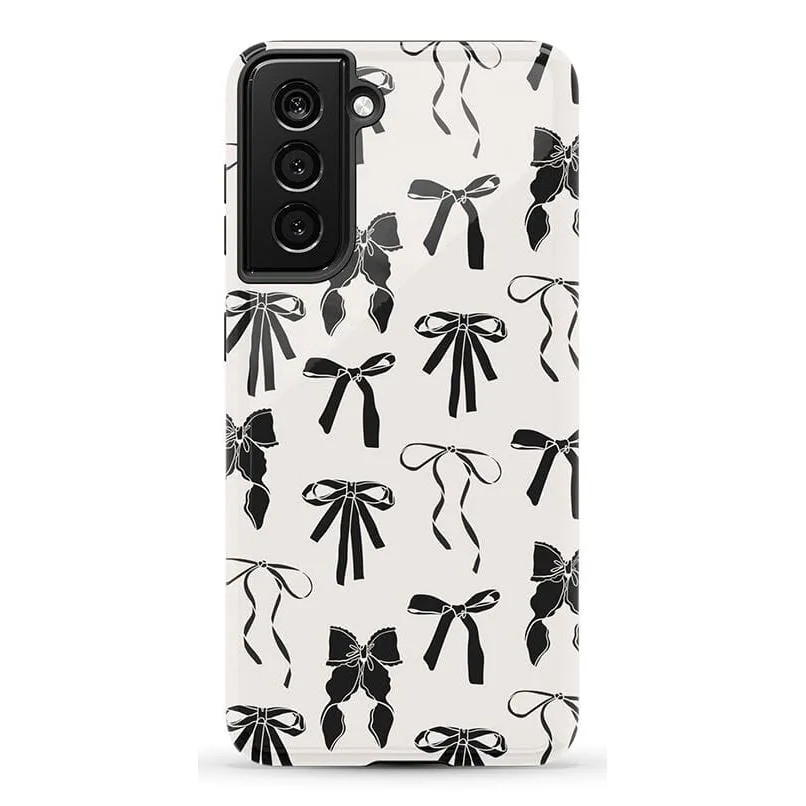 Premium Quality Goth Girlie | Black Bows Case  Stylish & Comfortable