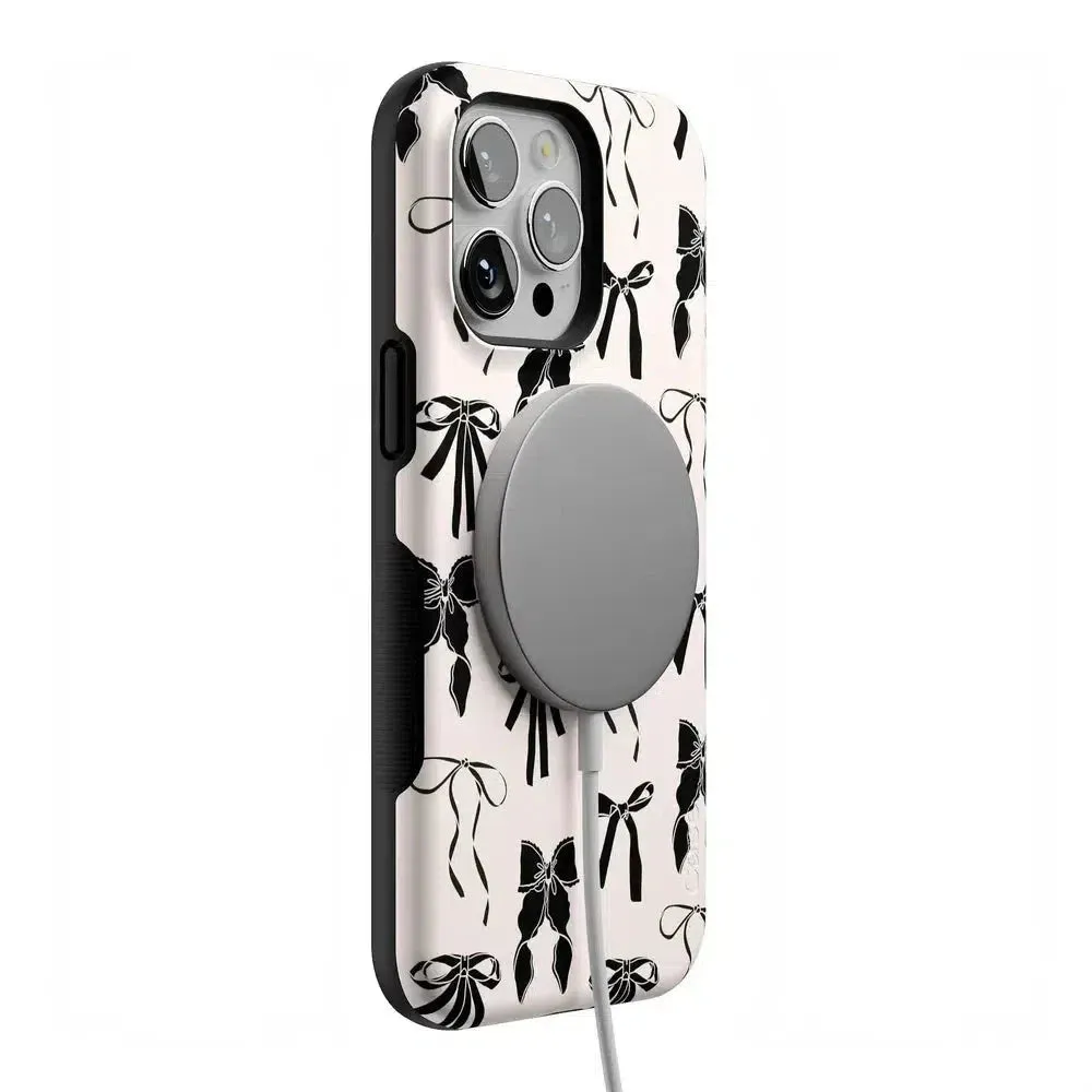 Premium Quality Goth Girlie | Black Bows Case  Stylish & Comfortable