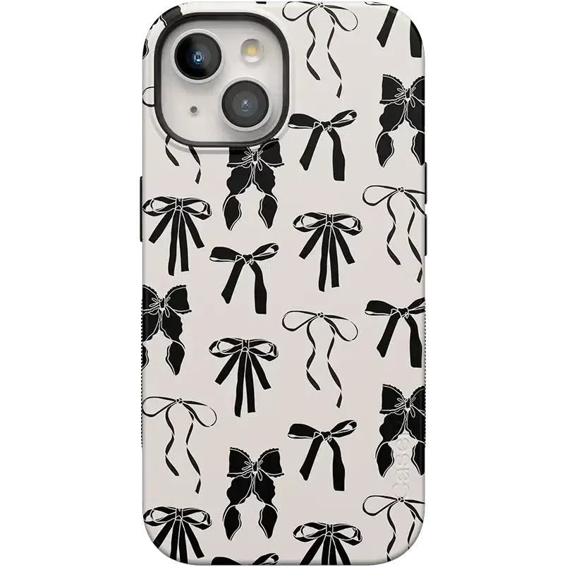 Premium Quality Goth Girlie | Black Bows Case  Stylish & Comfortable