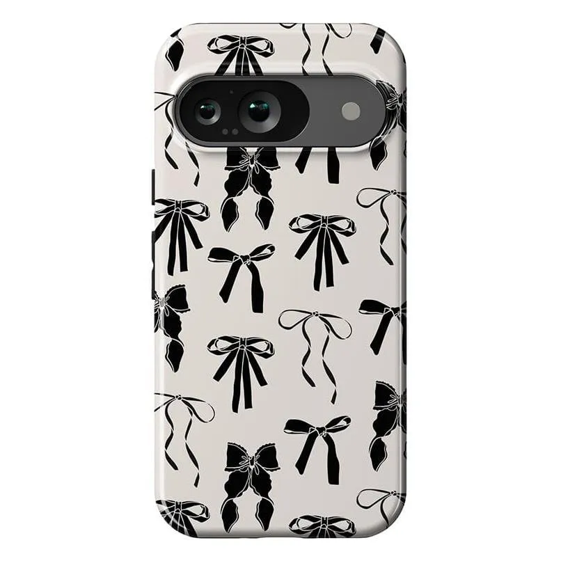 Premium Quality Goth Girlie | Black Bows Case  Stylish & Comfortable