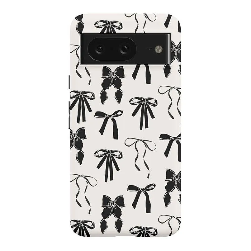 Premium Quality Goth Girlie | Black Bows Case  Stylish & Comfortable