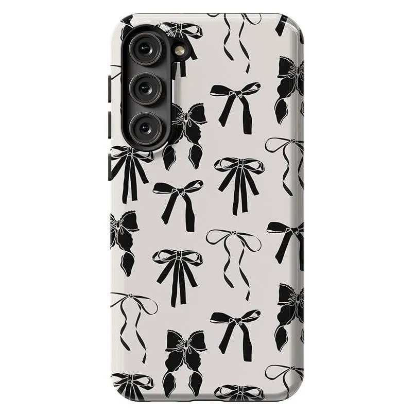 Premium Quality Goth Girlie | Black Bows Case  Stylish & Comfortable