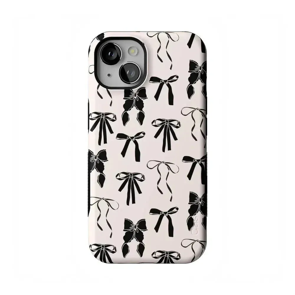 Premium Quality Goth Girlie | Black Bows Case  Stylish & Comfortable