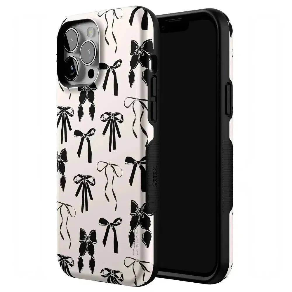 Premium Quality Goth Girlie | Black Bows Case  Stylish & Comfortable