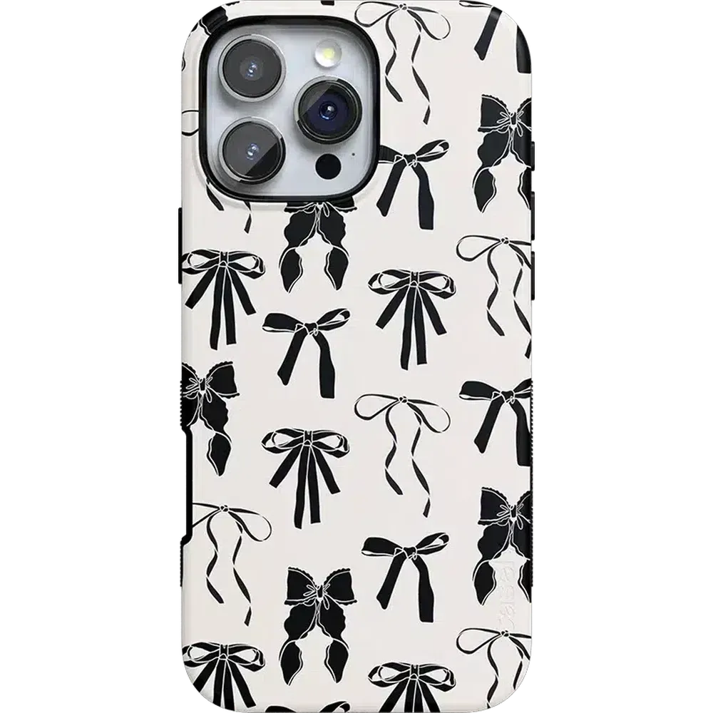 Premium Quality Goth Girlie | Black Bows Case  Stylish & Comfortable