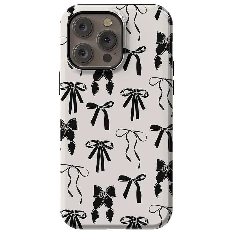 Premium Quality Goth Girlie | Black Bows Case  Stylish & Comfortable