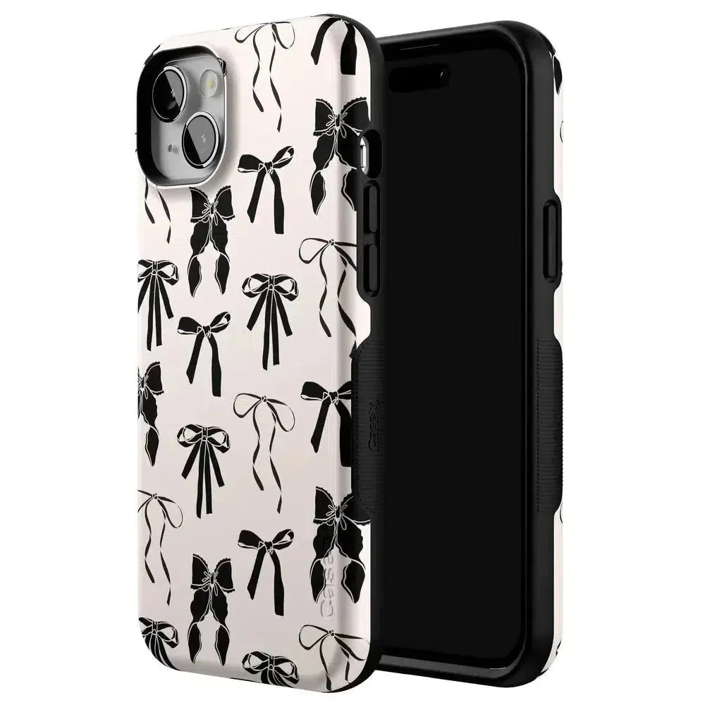Premium Quality Goth Girlie | Black Bows Case  Stylish & Comfortable