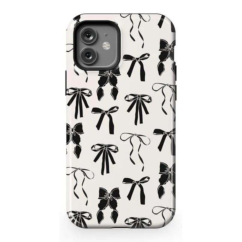 Premium Quality Goth Girlie | Black Bows Case  Stylish & Comfortable
