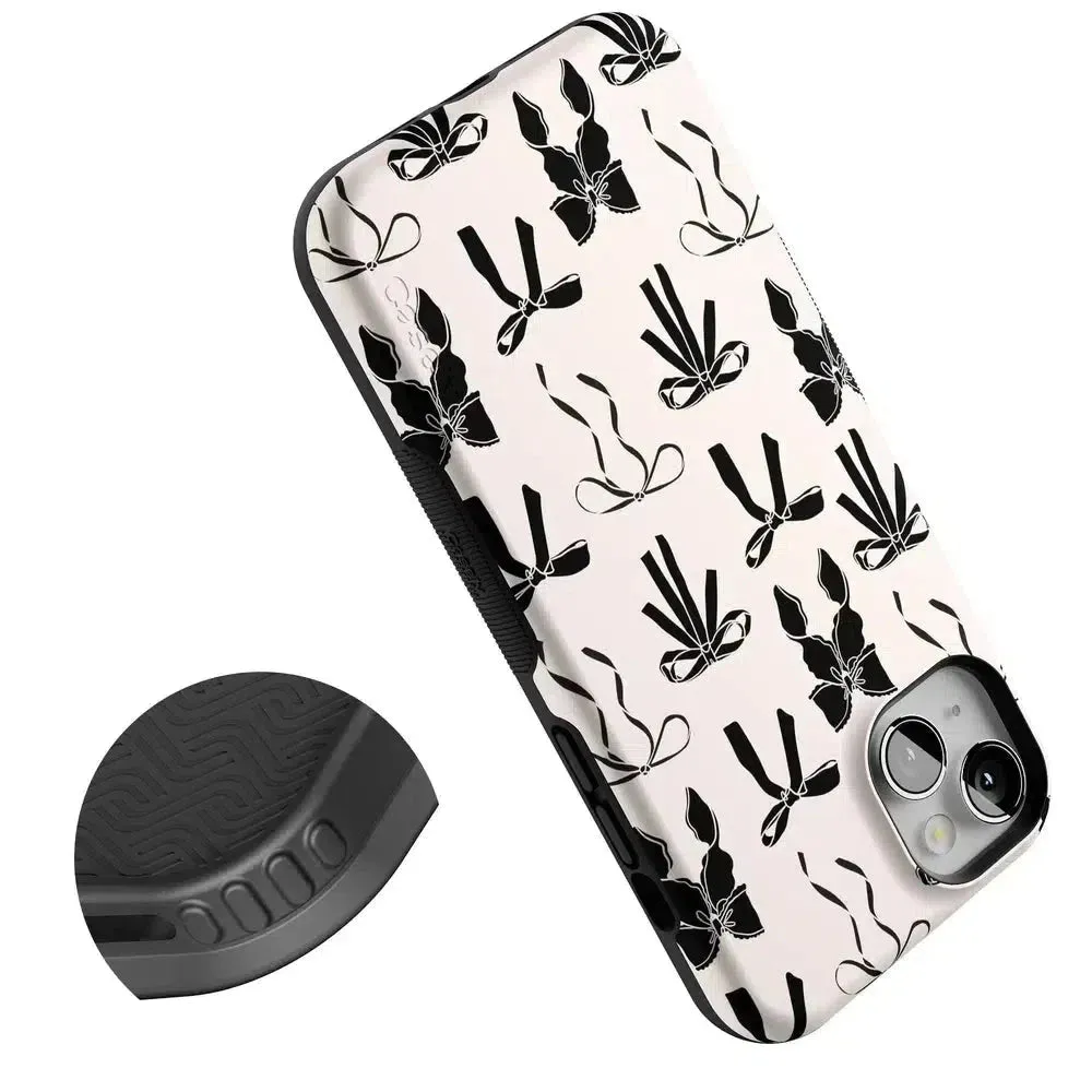 Premium Quality Goth Girlie | Black Bows Case  Stylish & Comfortable