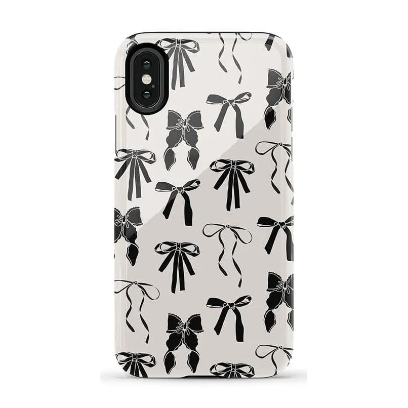 Premium Quality Goth Girlie | Black Bows Case  Stylish & Comfortable