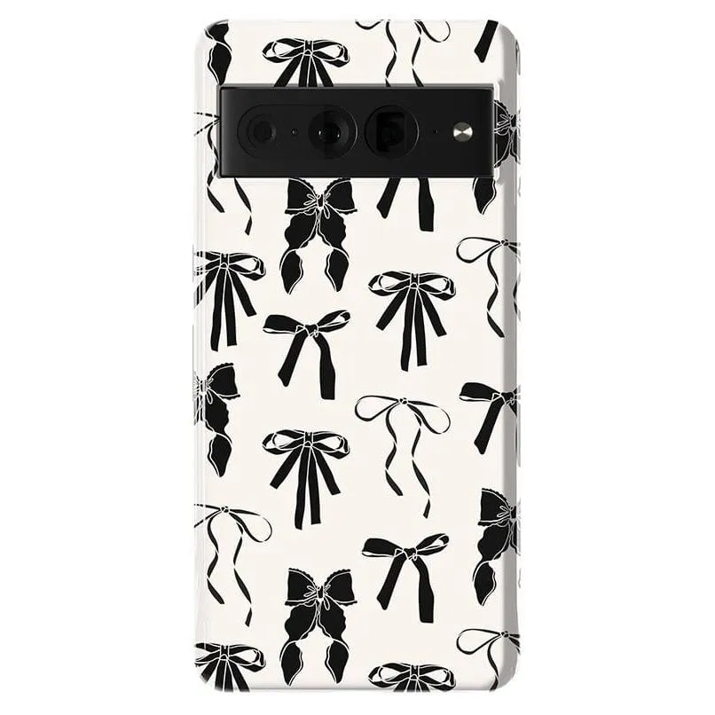 Premium Quality Goth Girlie | Black Bows Case  Stylish & Comfortable