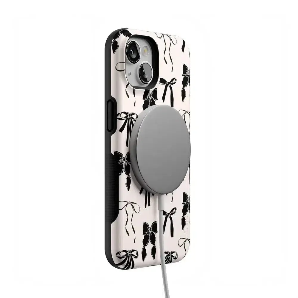 Premium Quality Goth Girlie | Black Bows Case  Stylish & Comfortable