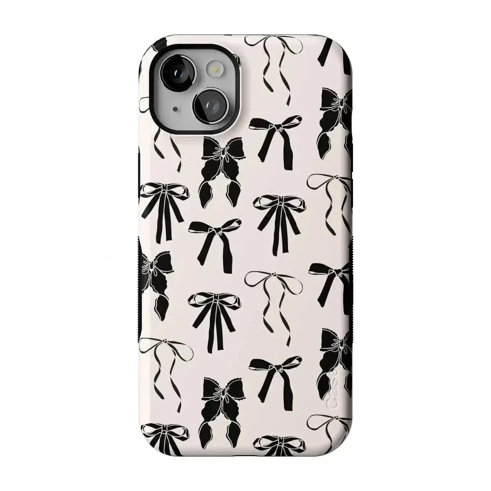 Premium Quality Goth Girlie | Black Bows Case  Stylish & Comfortable