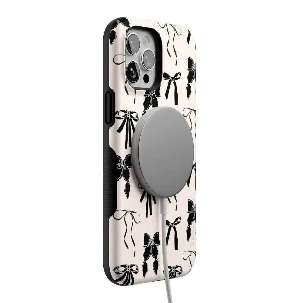 Premium Quality Goth Girlie | Black Bows Case  Stylish & Comfortable