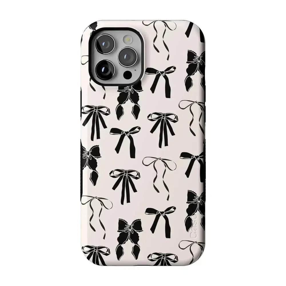Premium Quality Goth Girlie | Black Bows Case  Stylish & Comfortable